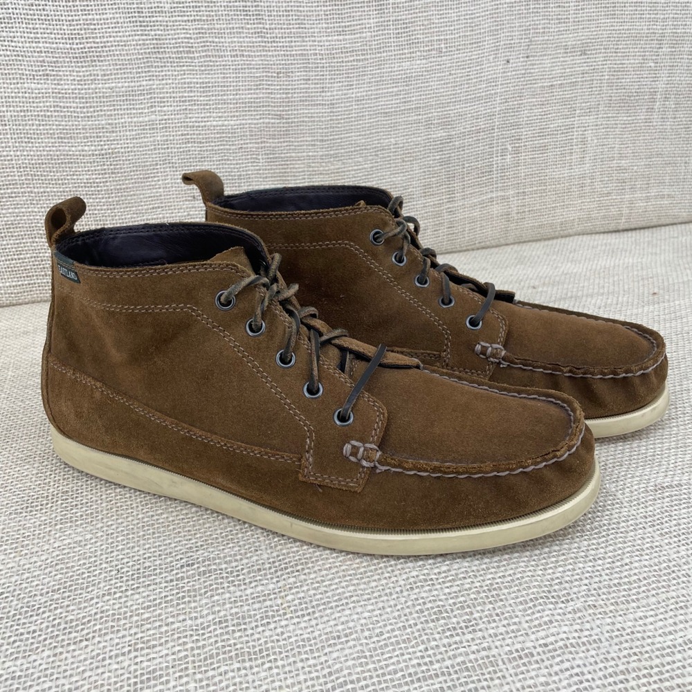 Eastland Seneca Mens 12D Brown Suede Moc Toe Chukka Ankle Boots 4528-40D